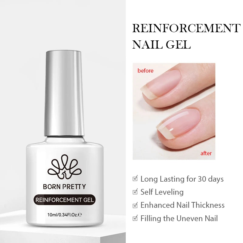 BORN PRETTY 10ml Rose Gold Cat Magnetic Gel Polish Pink Orange Soak Off UV LED Varnis Semi Permanent for Nail Art Design at Home