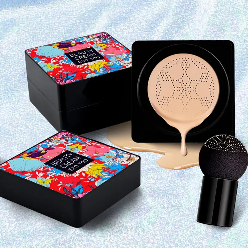 Magic Foundation Mushroom Head Air Cushion CC Cream Waterproof Brighten Foundation Cream Women Base Makeup Face Cosmetics