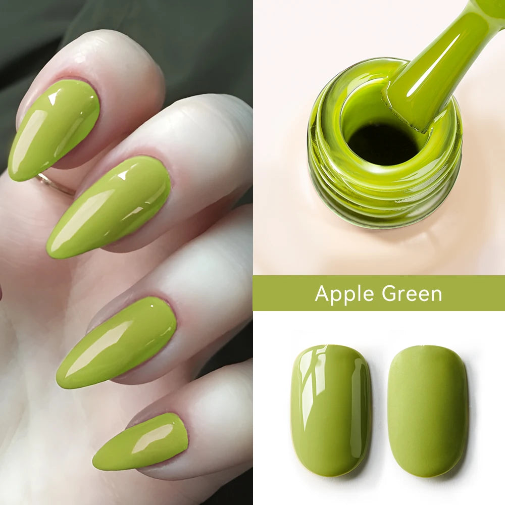 MAYCHAO Cherry Red Gel Nail Polish 12ml Glossy Semi Permanent Soak Off UV LED Frosted Gel Nails Base Painting Varnish