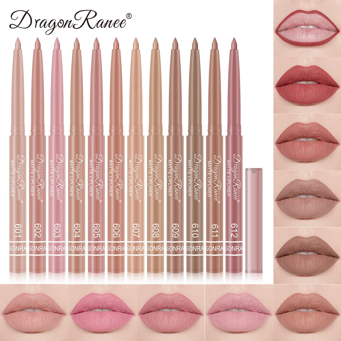 Lip Liner to Outline the Lip Shape, Beginner-Friendly, Natural and Delicate, Waterproof, Matte, Nude Color Lip Liner