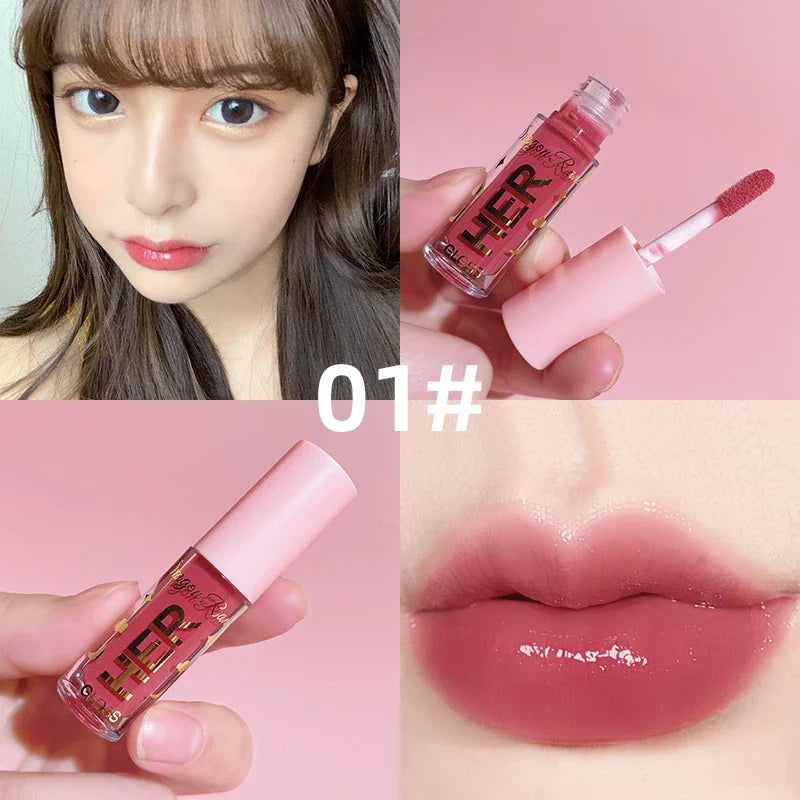 Mirror Lipstick Moisturizing Sexy Lips Plumper Long Lasting Shiny Lip Gloss Lip Tint Makeup Jelly Lip Glaze Shimmer Cosmetics