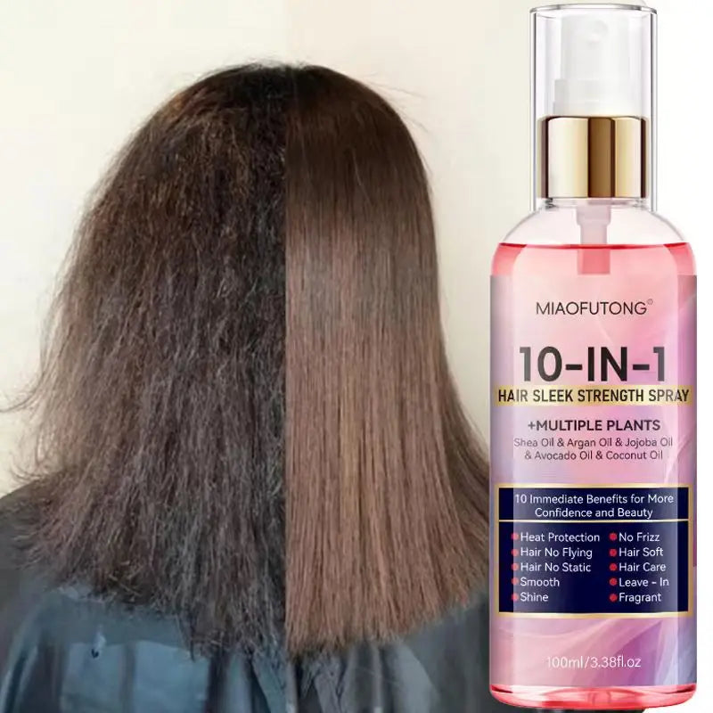 Instant soft 10 in 1 hair care spray - wash free hair retention conditioner, fast, soft and moisturizing, heat damage prevention