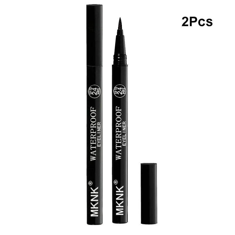 1/2Pcs Black Eyeliner Pencils-Smudge-Proof,  Waterproof Long-Lasting &Beginner-Friendly Smooth High Pigmented Punk Eye Makeup