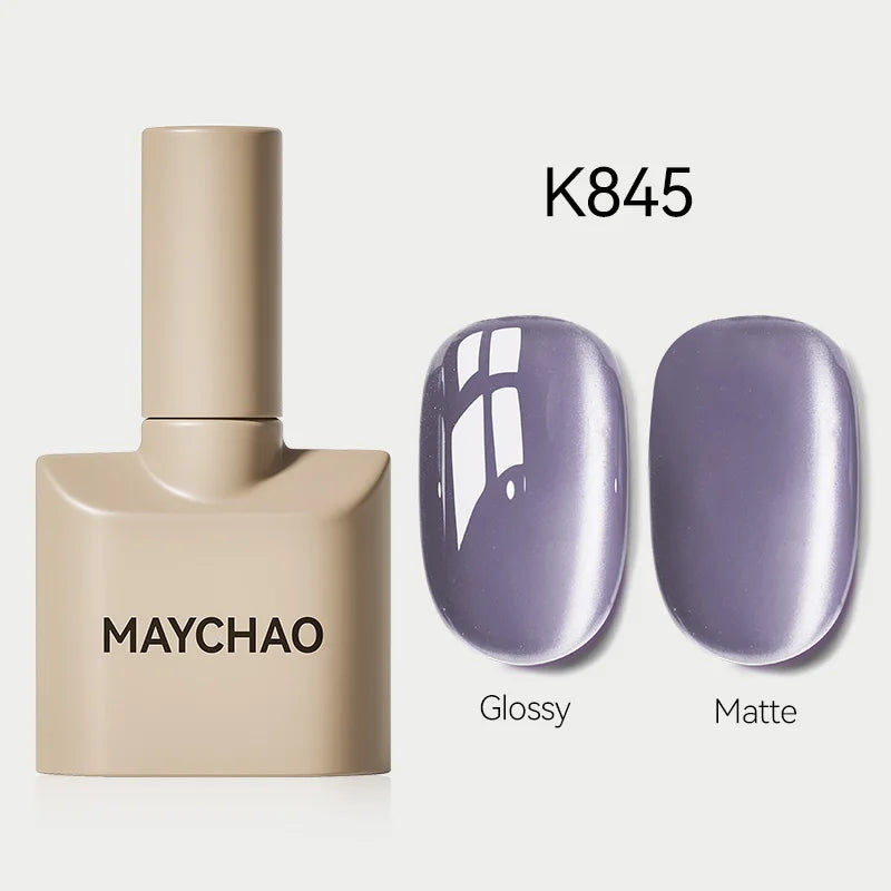 MAYCHAO Glitter Gel Nail Polish 7.3ml Semi-permanent Sequins Shiny Gel Base Top Coat Soak Off UV LED Varnish Nail Art Decoration