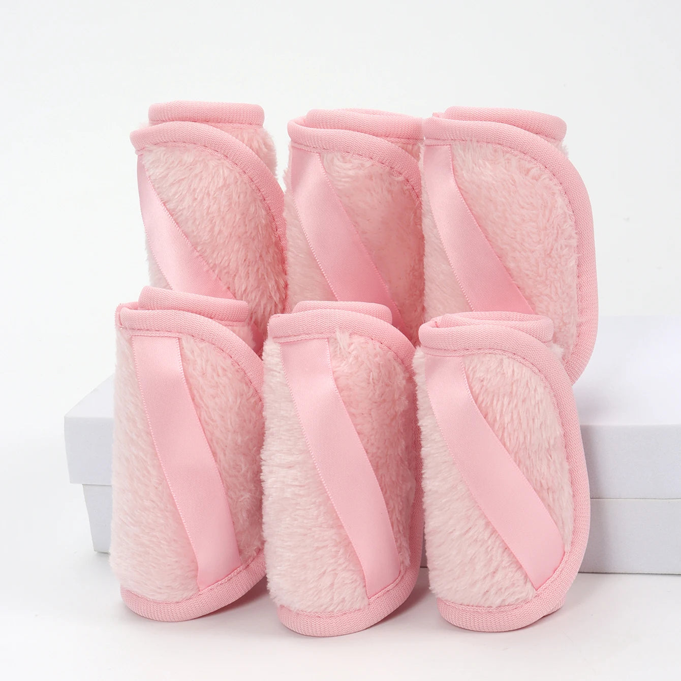 1020 Long Bandage Cleaning Wipes 6Pcs, Machine Washable, Reusable Makeup Remover Tools, Suitable for All Skin Types