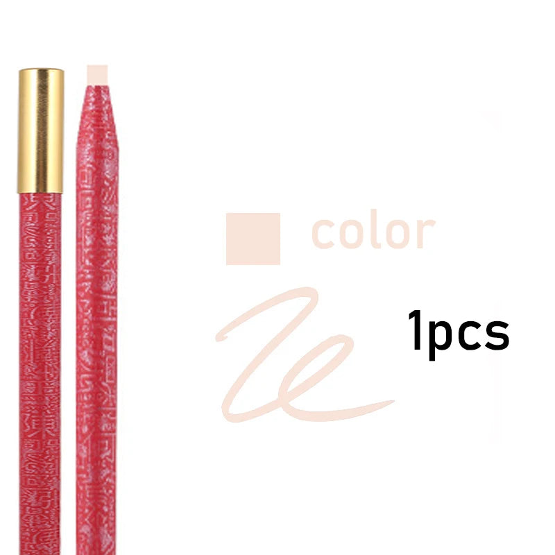 Long Lasting Waterproof  Eyebrow Pencils Peel Off  Red Lip Pencil Set For Microblading Permanent Makeup Pen Eye Liner Gel Pen