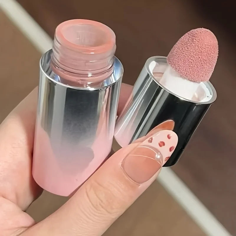 Herorange Liquid Blush Stick with Sponge Tip Waterproof Long Lasting Multi-Use for Lips Cheeks Gift