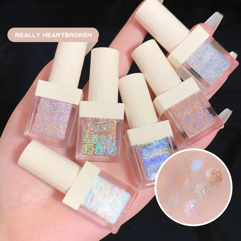 Gege Bear Liquid Eye Shadow Pearlescent Sequins Glitter Powder Silkworm Eye Shadow Brightening Liquid