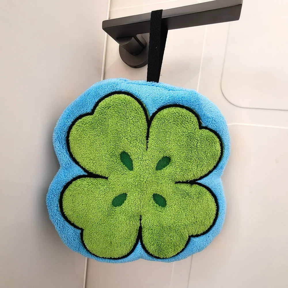 Leaf Hand Towel Bathroom Accessories Absorbent Kitchen Towel Soft Towel Hanging Towels Handkerchief Towels Home Wash Hand Towels