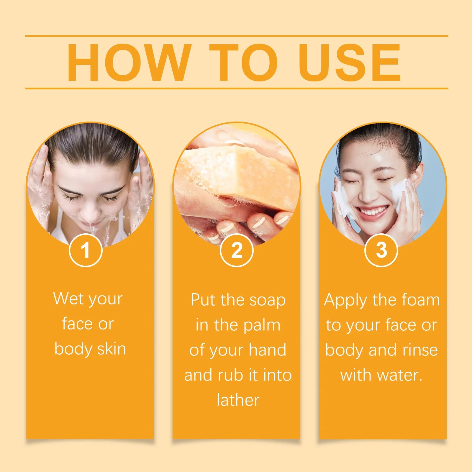 Lemon Turmeric Soap Brightening Face and Body Bar Gentle Cleanser Glowing Moisturizing Non Irritating for Sensitive Skin 100g