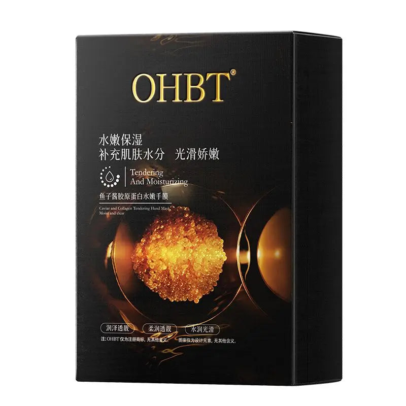 OHBT Collagen Hand Mask: Moisturizing, Hydrating, Reducing Hand Wrinkles, Nourishing, Anti-Drying, Whitening and Lightening Skin