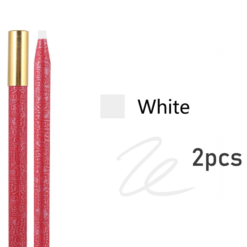 Long Lasting Waterproof  Eyebrow Pencils Peel Off  Red Lip Pencil Set For Microblading Permanent Makeup Pen Eye Liner Gel Pen