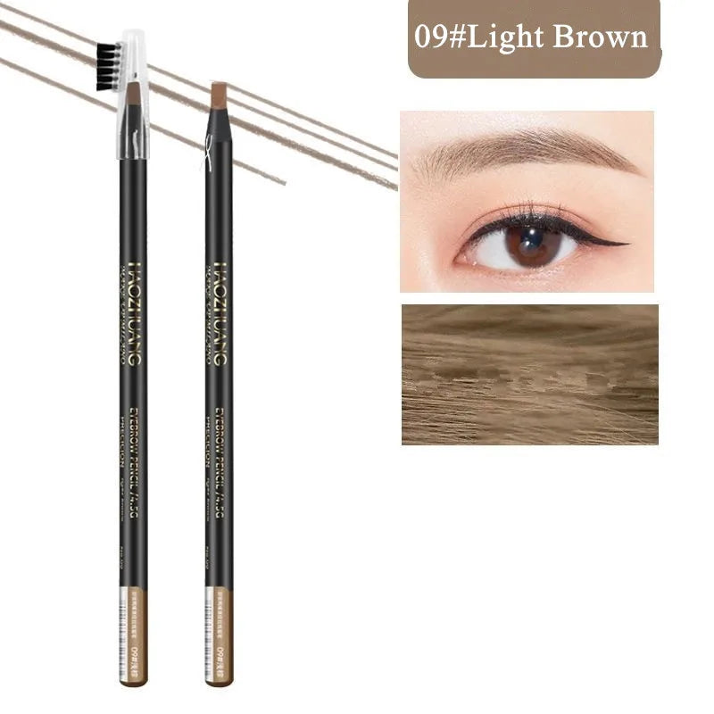 Hard Microblading Eyebrow Pen Natural Wild Brows Eye Brow Definer Enhancers Pencil Waterproof Long Lasting