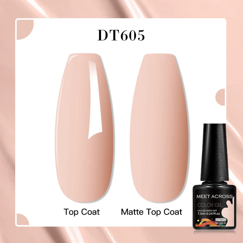 MEET ACROSS 7ml Porcelain White Cat Eye Gel Polish Holographic Glitter Magnetic Galactic Effect Gel Nail Polish Soak Off UV Gel