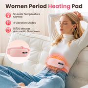 Electric Menstrual Heating Pad Portable Women Period Cramp Massager Warming Palace Belt Heated Waist Massager for Female