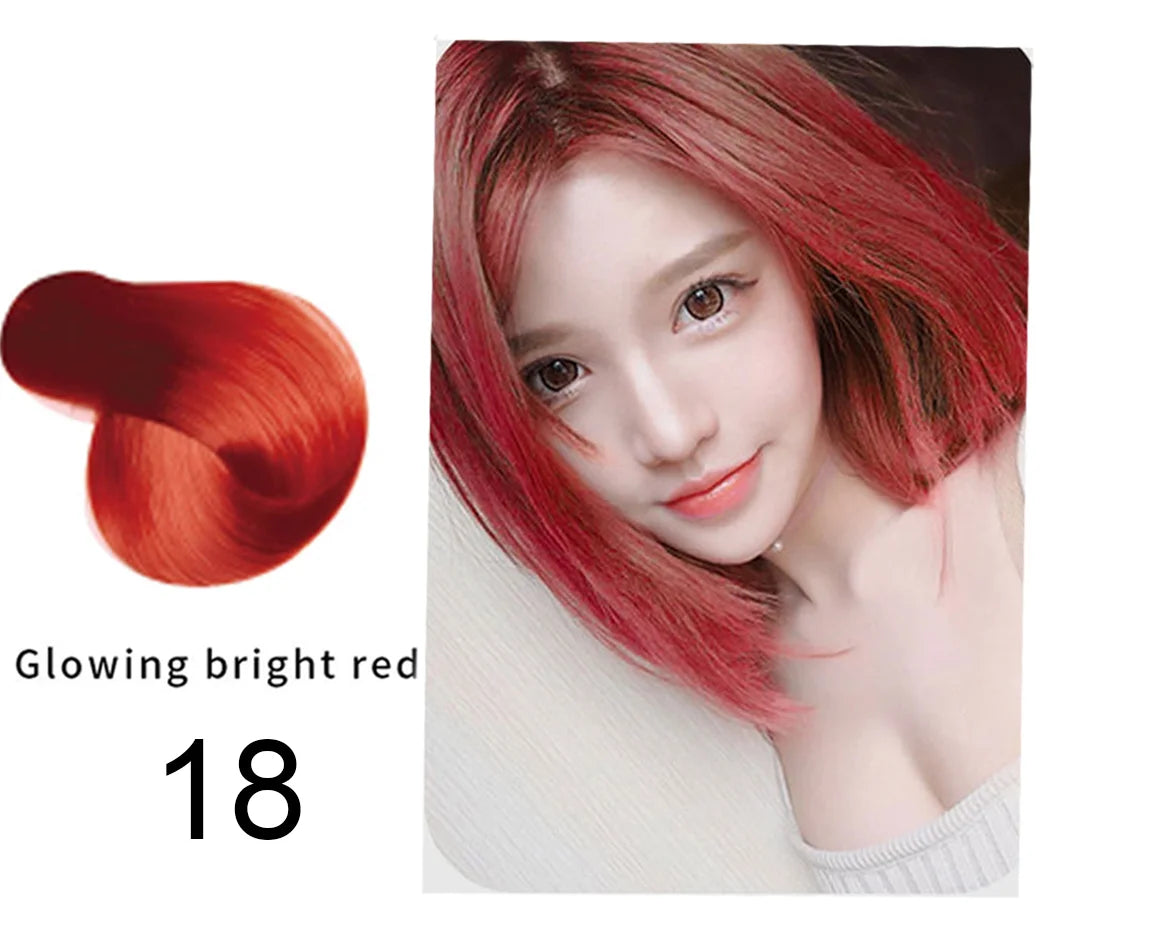 Mokeru 500ml Argan Oil Essence Natural Long Lasting Dark Brown Permanent Hair Dye Shampoo For Gray Hair Women Fast Color Dyeing
