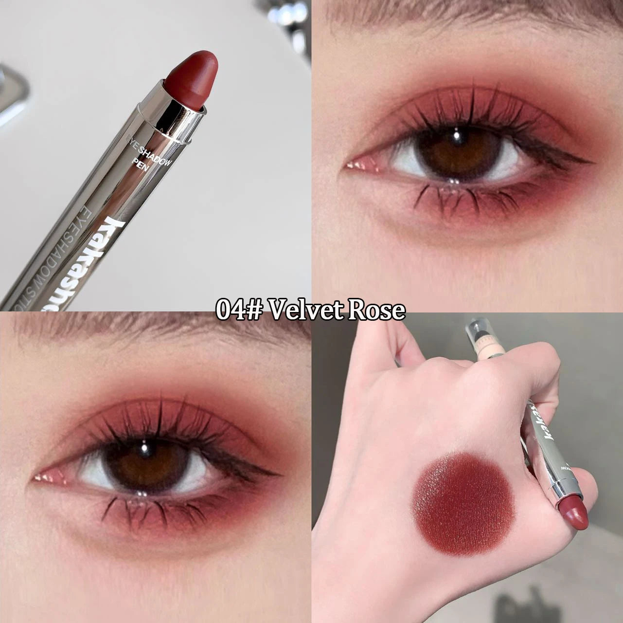 Velvet Red Eyeshadow Stick Pearlescent Matte Brightening Glitter White Orange Lying Silkworm Eye Head Highlighter Pencil Crayon