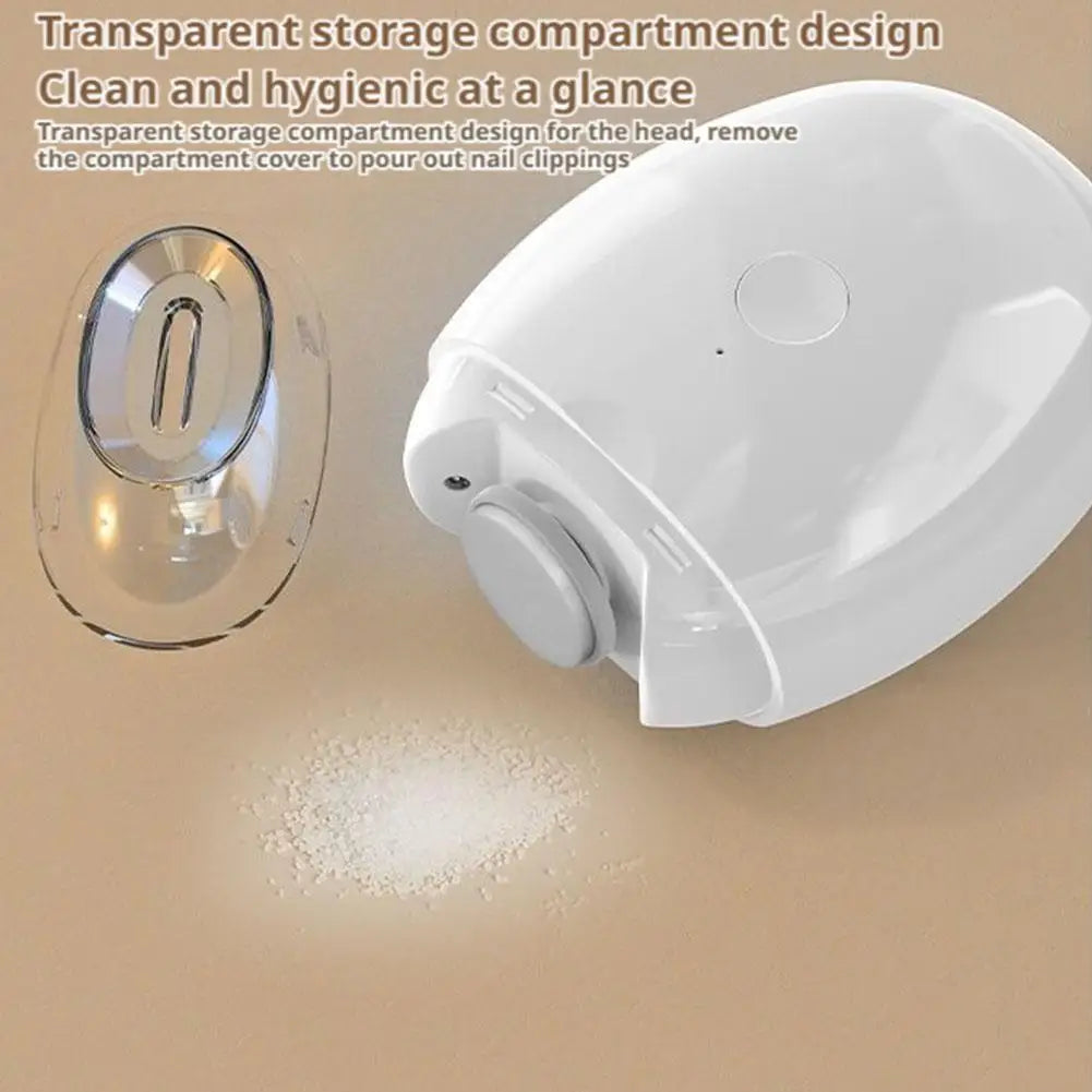 Electric Nail Clipper Cutter With LED Light Rechargeable Nail Cutter Manicure For Baby Adult Nail Polish Manicure Tool Nail Care