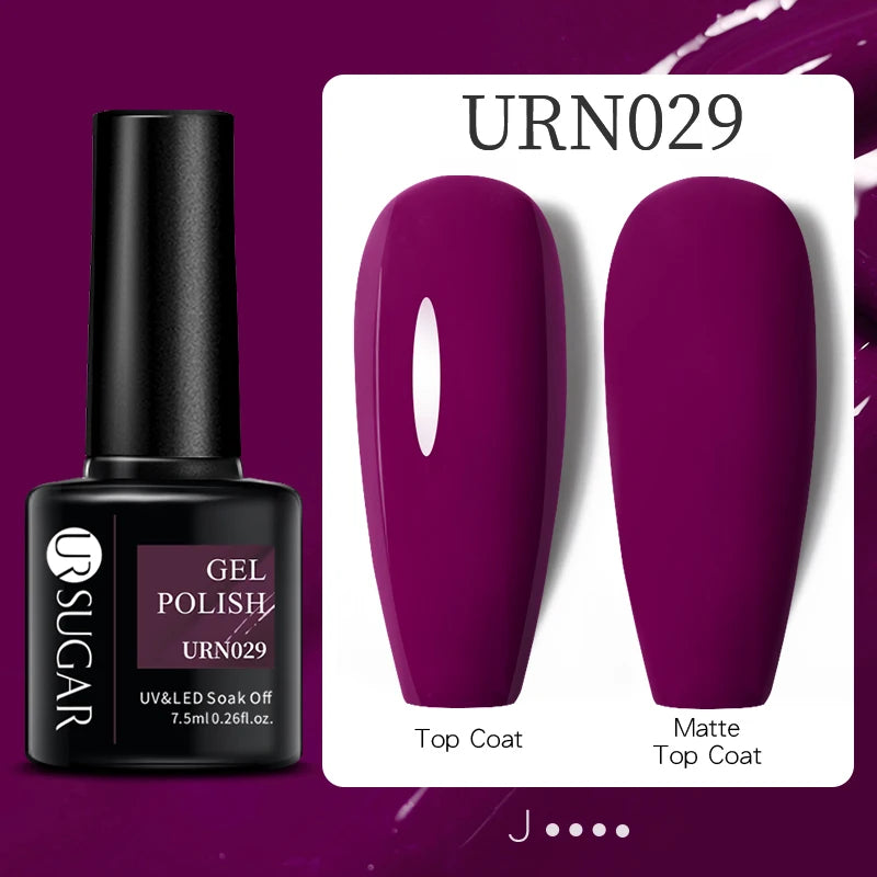 UR SUGAR 7ml Glitter UV Gel Nail Polish Glitter Sequins Soak Off UV Gel Varnish Colorful Nail Gel Polish DIY Nail Art Polish