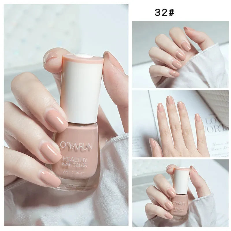 Matte Waterproof No-bake Nail Polish Nail Art Tearable Quick Dry Normal Without Lamp Nail Polish Glitter Sequins UV Varnish