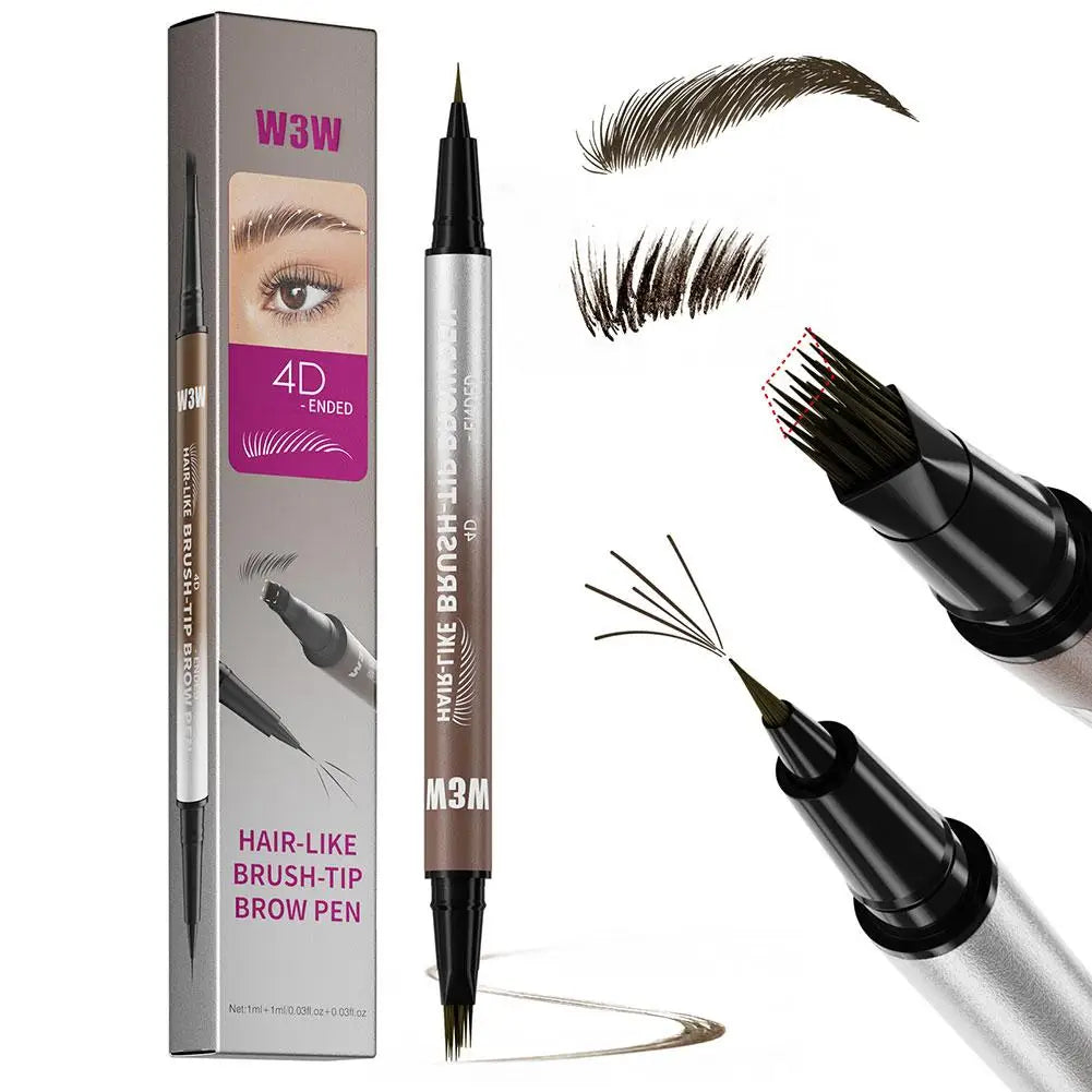 NEW Hair-Like Eyebrow Pencil 4D Micro-Sculpting Dual-Ended Eyebrow Pencil and Eyeliner Long-lasting Liquid Eyebrow Pen Like Real