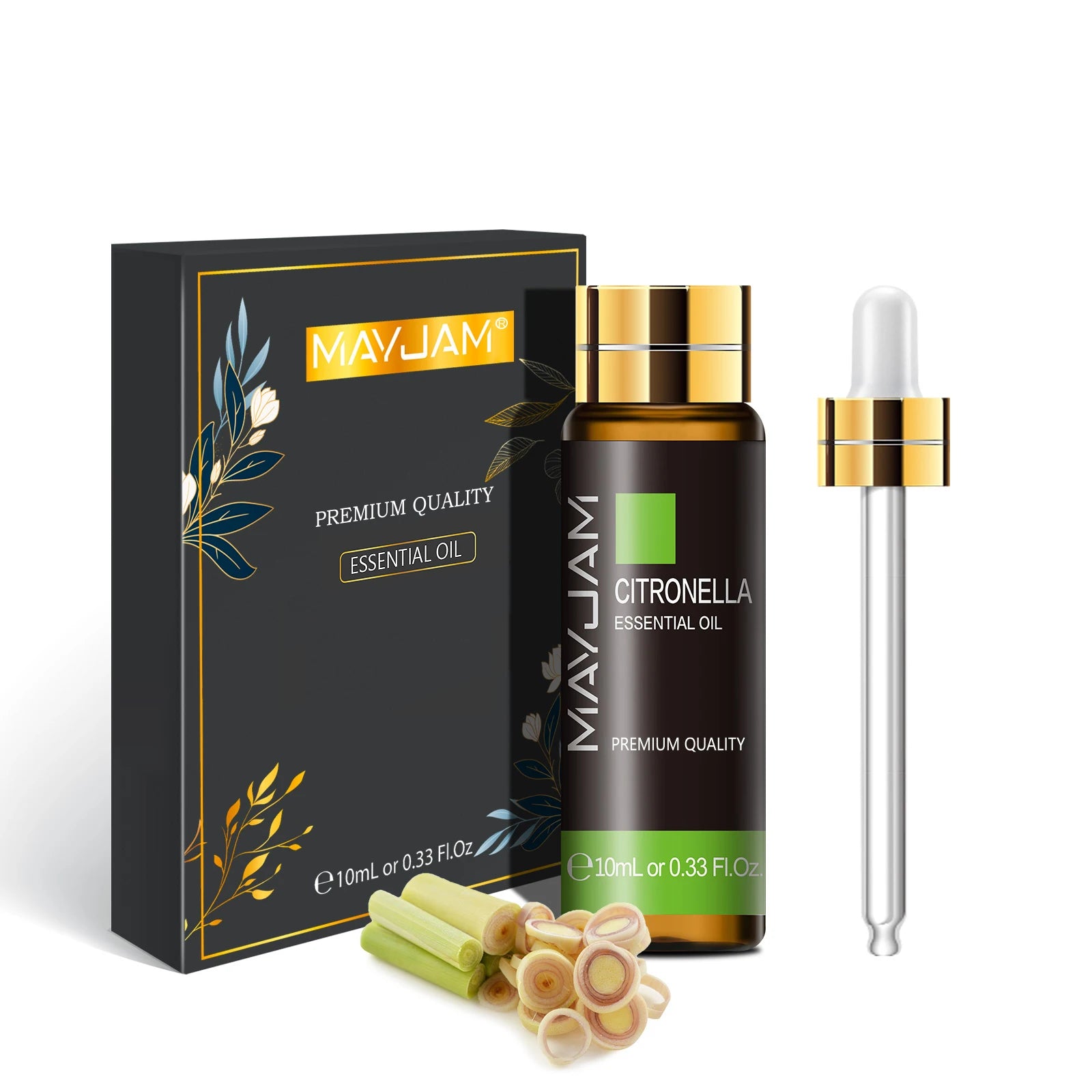 Mayjam 10ml Essential Oil Eucalyptus Juniper Jasmine Lavender Vanilla Rose Sandalwood Sweet Orange Fragrance Aroma Oil Dropper