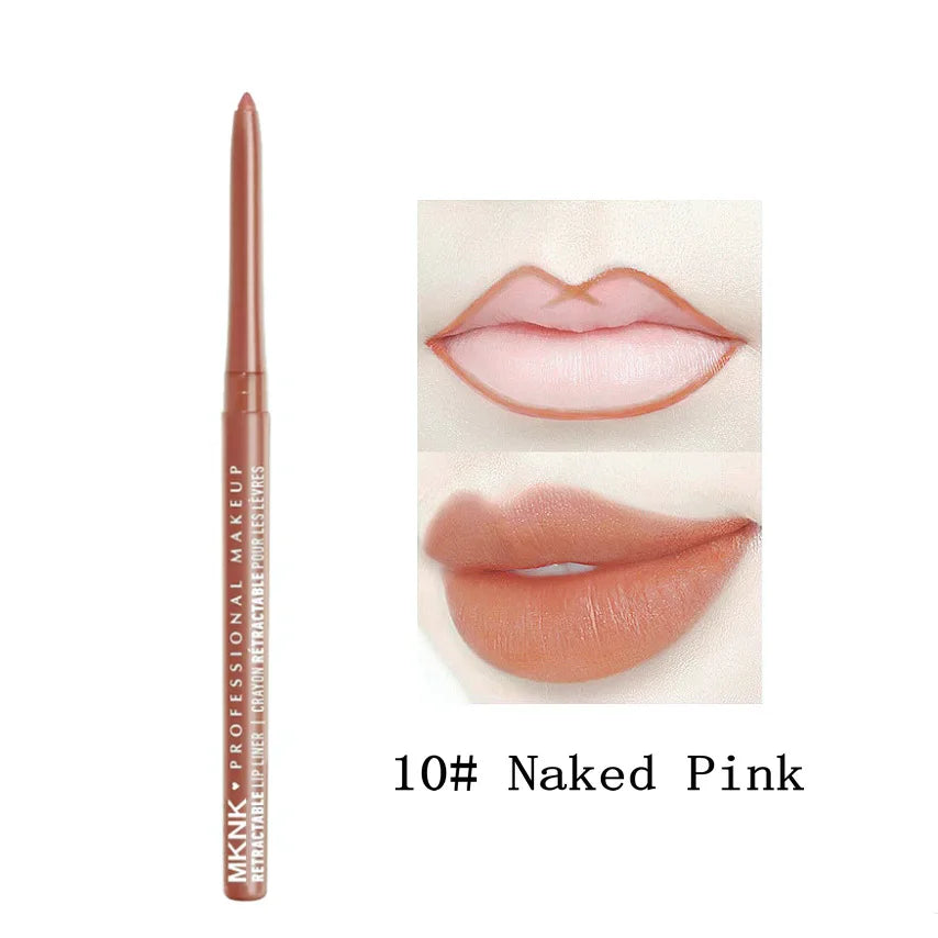 Auto Rotating Eyeliner Gel Pencil &Lip Liner,Easy to Color High Pigment Eye Makeup Pen,Waterproof Long Smudge Resistant Cosmetic
