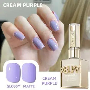 1/6pcs XEIJAYI  Purple Gel Nail Polish Set, 15ml French Nail Gel Polish, Soak Off UV Light Cure Gel Polish For Nail Decoration