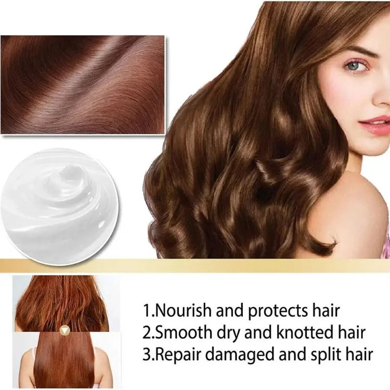 Keratin Hair Mask Repair Damage Frizzy Hair Mask Smoothing Straightening Hair Mask Treatment Scalp Hair Shiny Hair Care