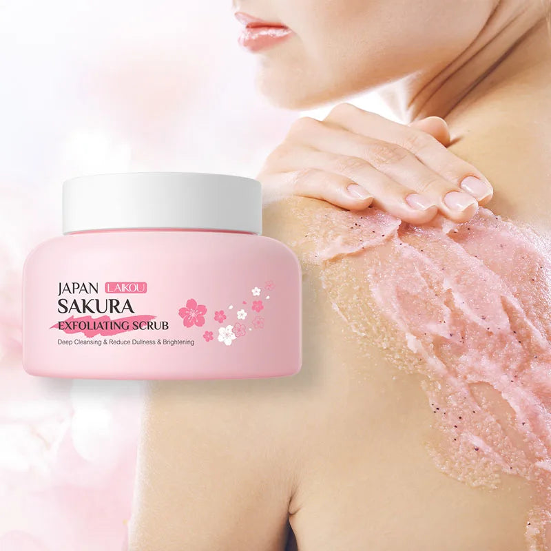 LAIKOU Sakura Exfoliating Facial Scrub Gentle Cleansing Dead Skin