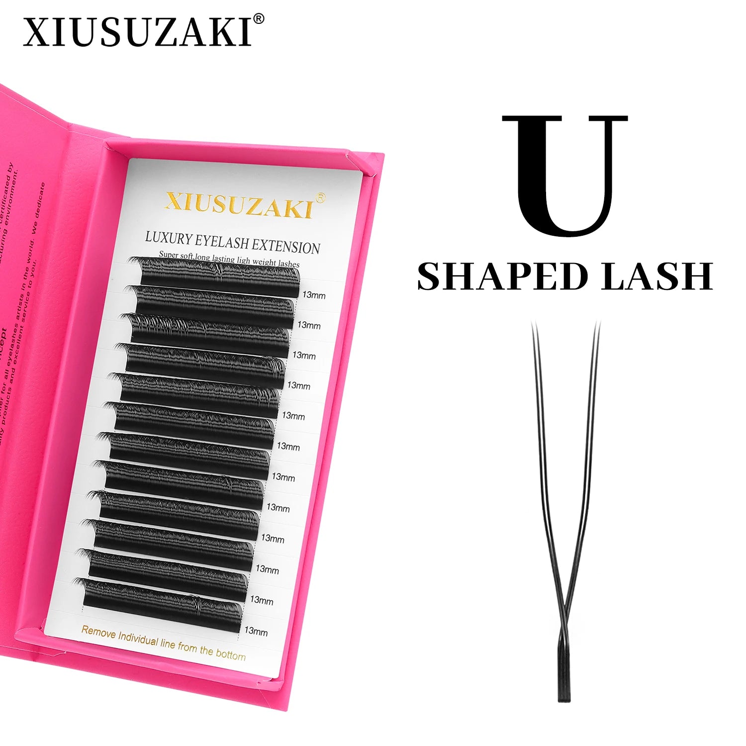XIUSUZAKI  U-Shaped YY 3D 4D 5D Eyelash Extensions New Style U 2D YY Lashes Extension Mink Premade Volume Fans False Eyelashes