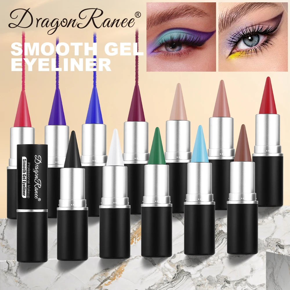 Colored Eyeliner Is Waterproof and Sweat-Proof, Does Not Smudge, Easy for Beginners to Use, Green, Purple, Black, Long-Lasting, Does Not Come Off, Eyeliner Pen for Festival Performance Makeup