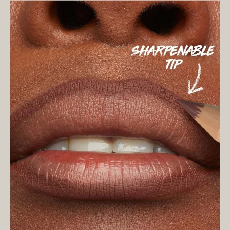 18Pcs Nude Matte Lip Liner Set,High Pigmented Natural Lip Makeup Soft Pencils Longwear Smooth Ultra Fine,Long-Lasting Waterproof