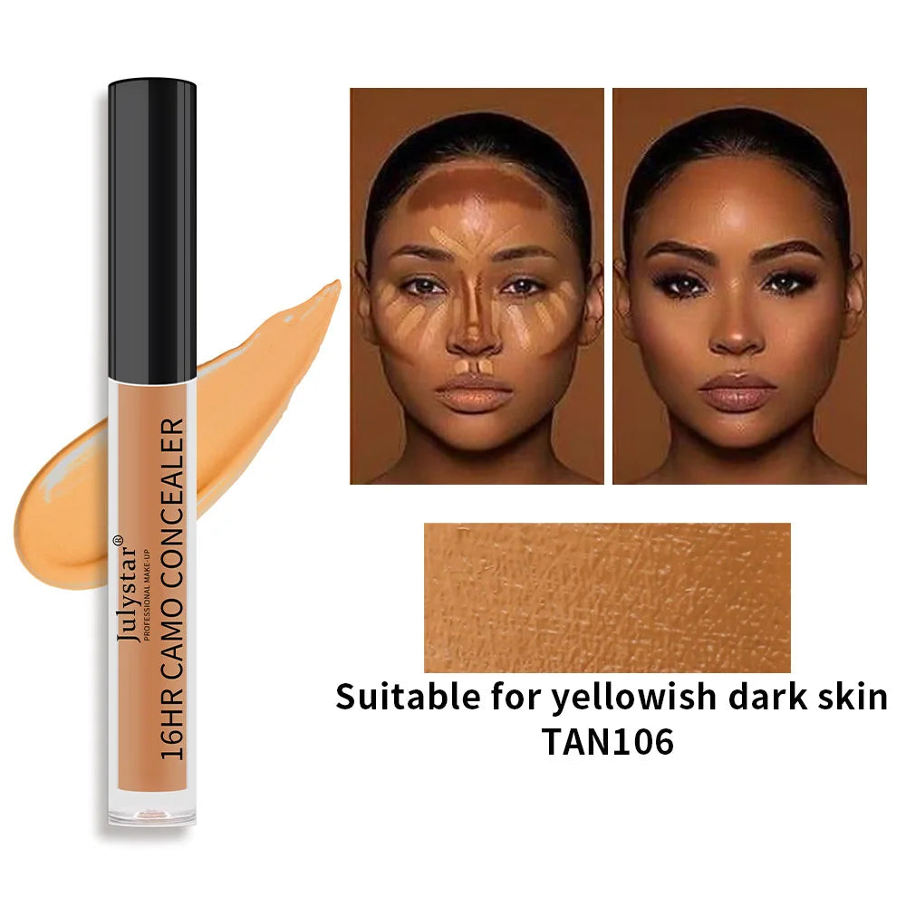 6 Colors Liquid Concealer Covering Moisturizing Control Oil Foundation Dark Circles Freckle Eyes Face Concealer Liquid Makeup