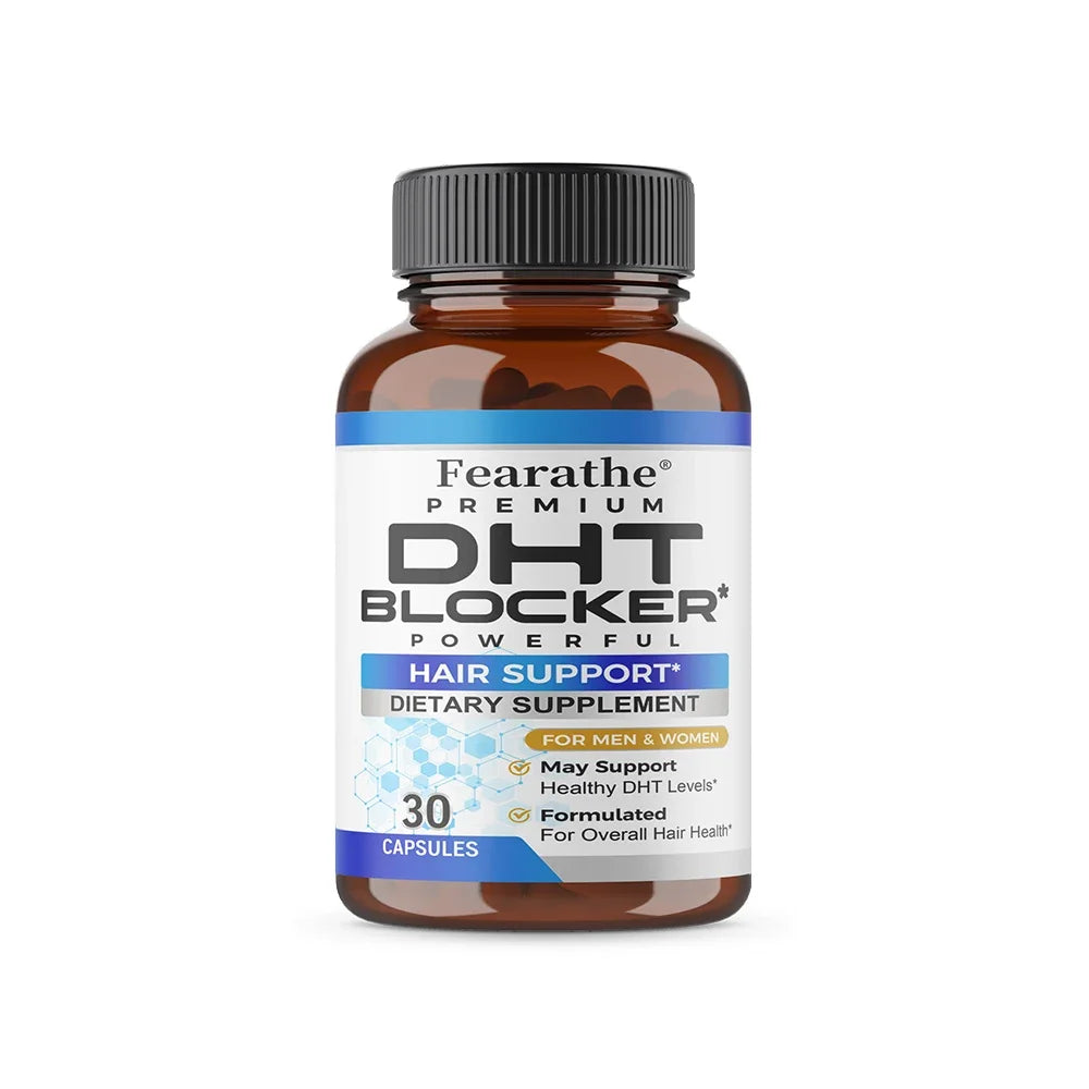 DHT Blocker, Powerful Saw Palmetto and Biotin Hair Growth Supplement, Promotes Hair Growth, Strengthens Hair and Scalp