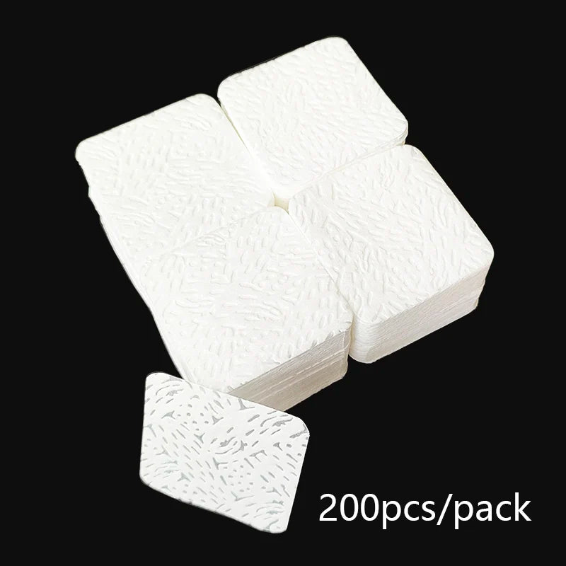 Lint Free Nail Wipes 300/200/100pcs Nail Supplies Nail Polish Remover Wipes Absorbent Soft Removal Tool for Nail Art