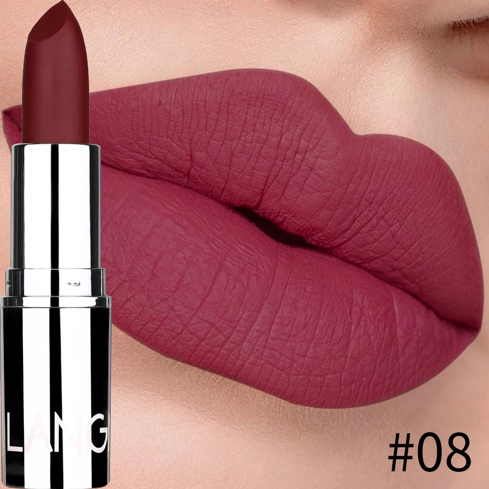 Black Tube Matte Lipstick Non Staying Cup Makeup Lipstick  5 colors available