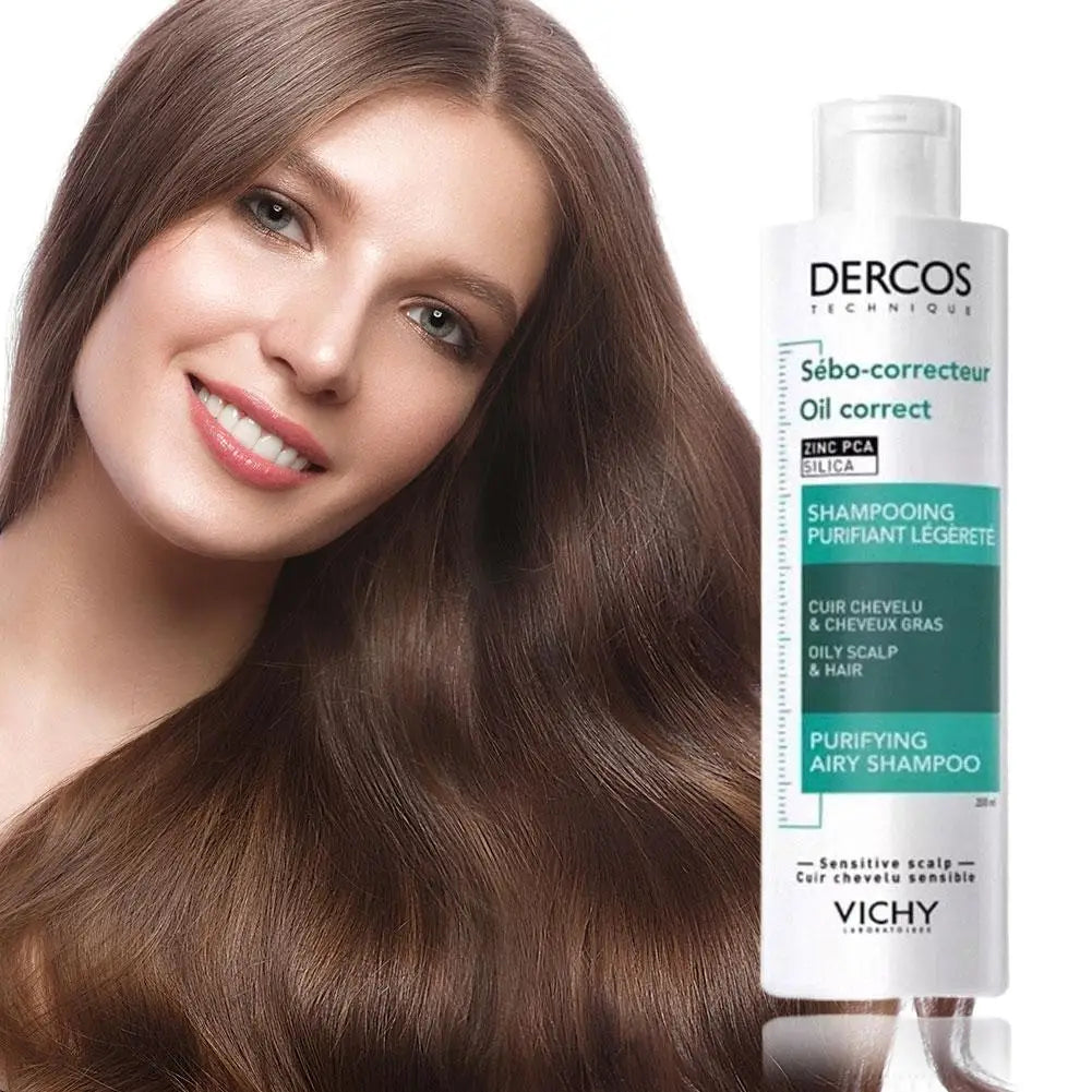 DERCOS Green Anti Itch Shampoo Oil Control Purifying Deep Cleansing Soothing Refreshing Fluffy Damaged Scalp Hair Repair Shampoo