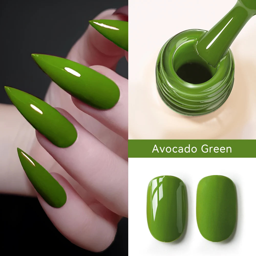 MAYCHAO Cherry Red Gel Nail Polish 12ml Glossy Semi Permanent Soak Off UV LED Frosted Gel Nails Base Painting Varnish