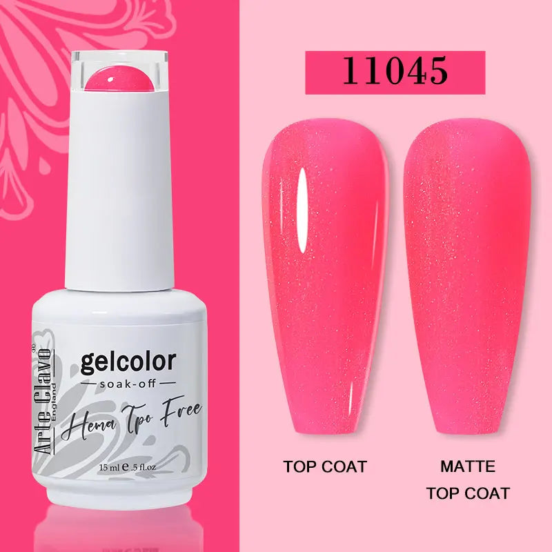 Arte Clavo 116Colors Gel Nail Polish 15ml Colorful Gel Semi Permanent Soak Off UV Gel Nail Art DIY Design Varnishe Nail Supplies