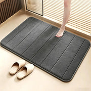 Bathroom Coral Velvet Anti-skid Mat,Quick Water Absorption,Dry Machine Washing,Toilet Mat,SoftComfortable, Easy Mat Bathroom Use