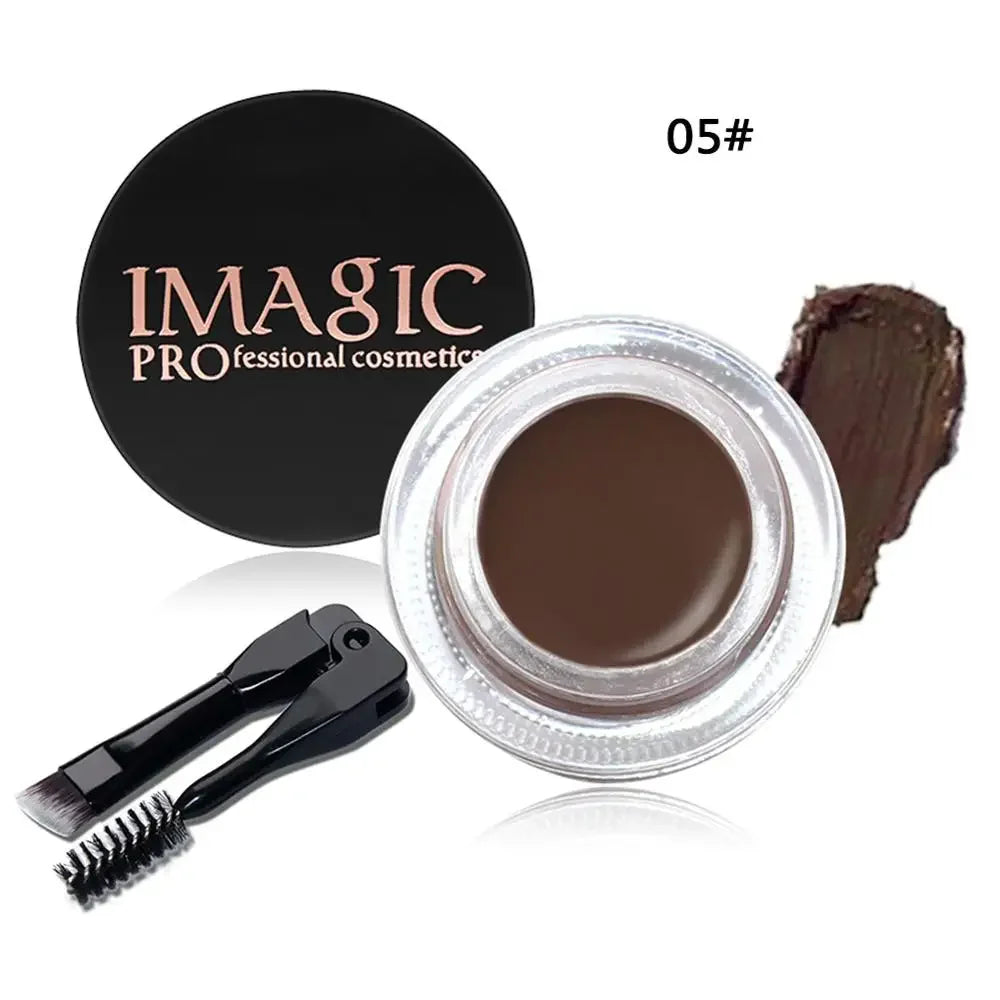 6 Colors Professional Eyebrow Gel Eyebrow Enhancer Brow Enhancers Tint Makeup Eyebrow Brown With Brow Brush Tools