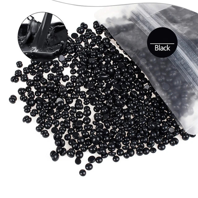 500g Hard Wax Beans Solid Hair Remover No Strip Depilatory Hot Film Wax Bead Hair Removal for Full Body Bikini Face Leg Eyebrow