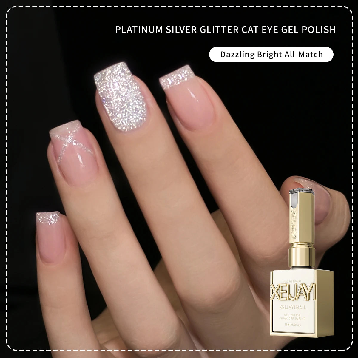 XEIJAYI 15ML Cat Eye Nail Polish Gel Phototherapeutic Gel Soak Off Nail Magnetic Gel Polish Nail Art DlY For Salon At Home