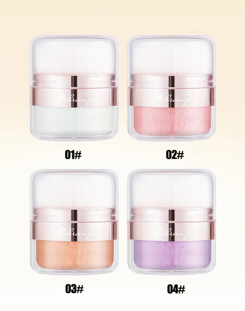 Sparkling Fairy Powder Highlighter -Shimmering Contour Blush for Brightening and Defining Your Features Create a Sparkling Look