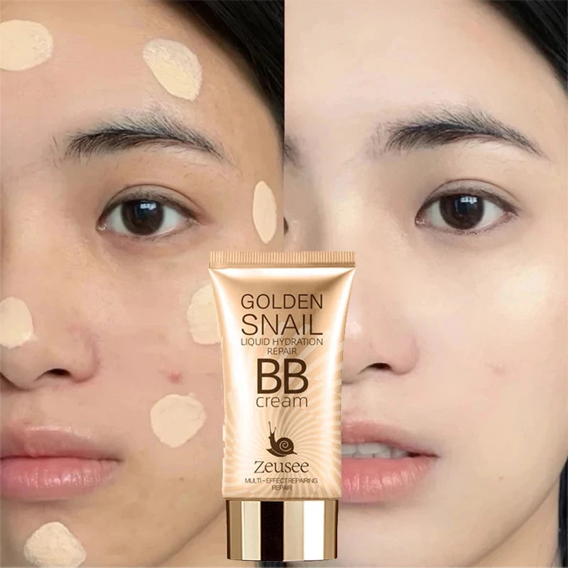 BB Cream Liquid Foundation Full Coverage Makeup Base Natural Concealer Longlasting Oil-Control Face Makeup Cosmetics For Women