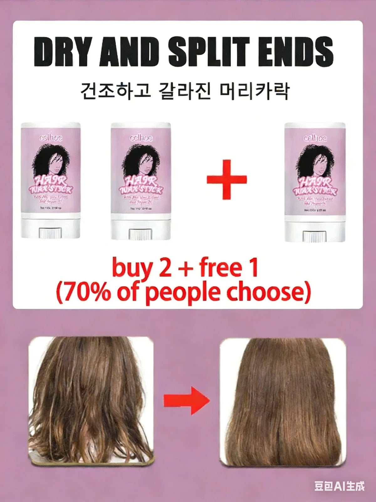 Original Molecular Hair Repair Treatment Deeply Repairs Dry,Damaged Frizzy Hair,4-Minute Fast Hydrating  Moisturizing Hair Care