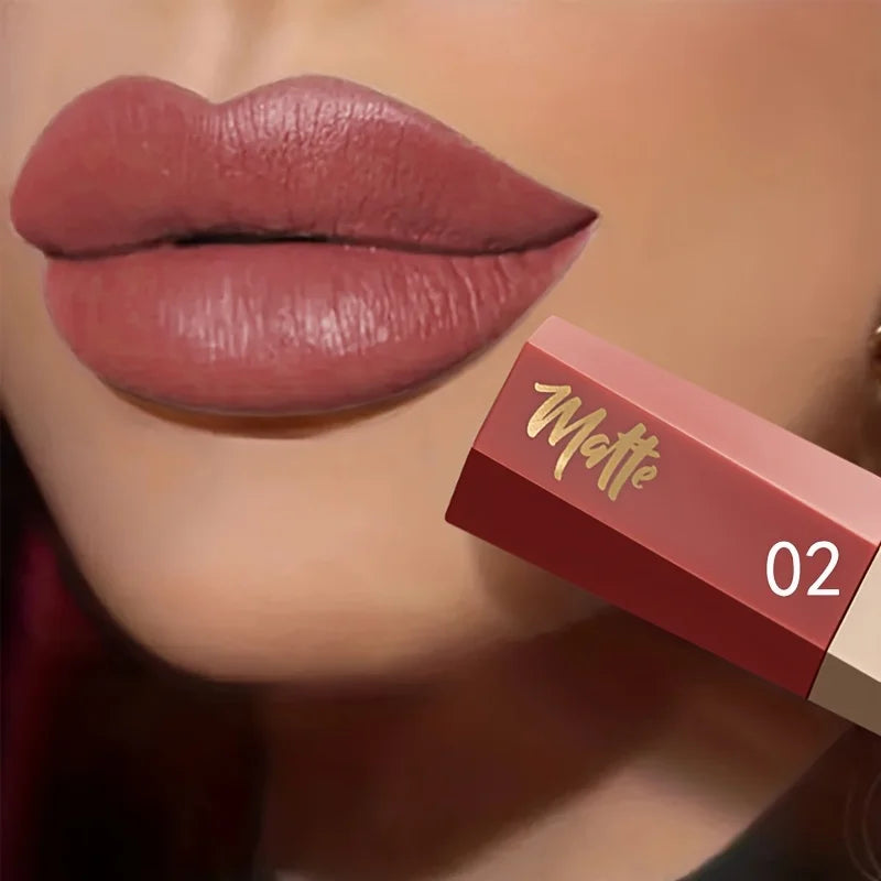 Velvet Matte Liquid Lipstick, Lightweight Thin-as-Fog Texture, Long Lasting Waterproof Lip Makeup Gift for Women