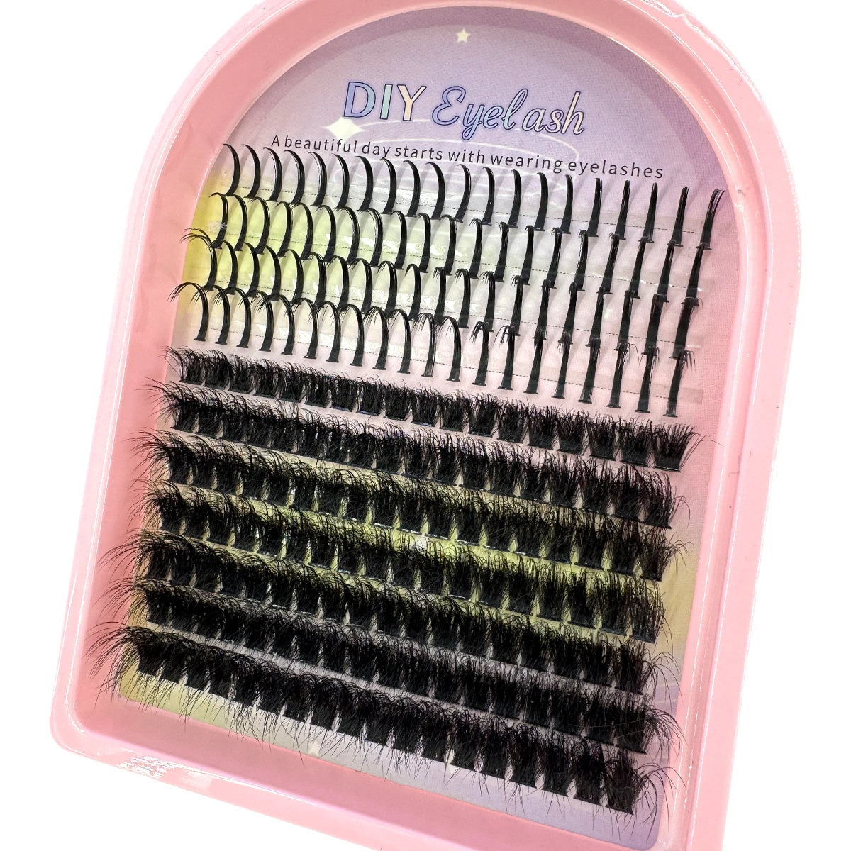 Lash Clusters 50D-1200D Lashes Spikes Eyelash Clusters Volume Individual Lashes DIY Spiky Lash Extension Mega Cluster Eyelashes