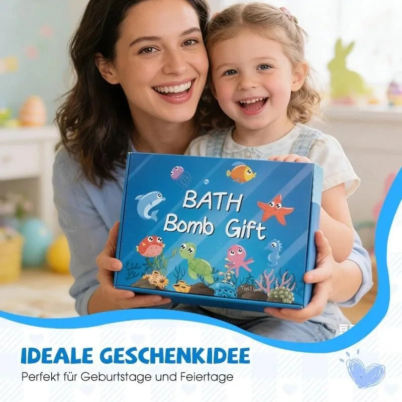 New 12PCS Ocean Toy Bath Salt Balls, Bubble Bath Balls for Adults & Kids, Fun Educational Bath Toys Party Favor Set
